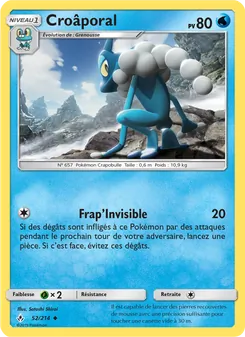 Carte Pokémon Croâporal 52
