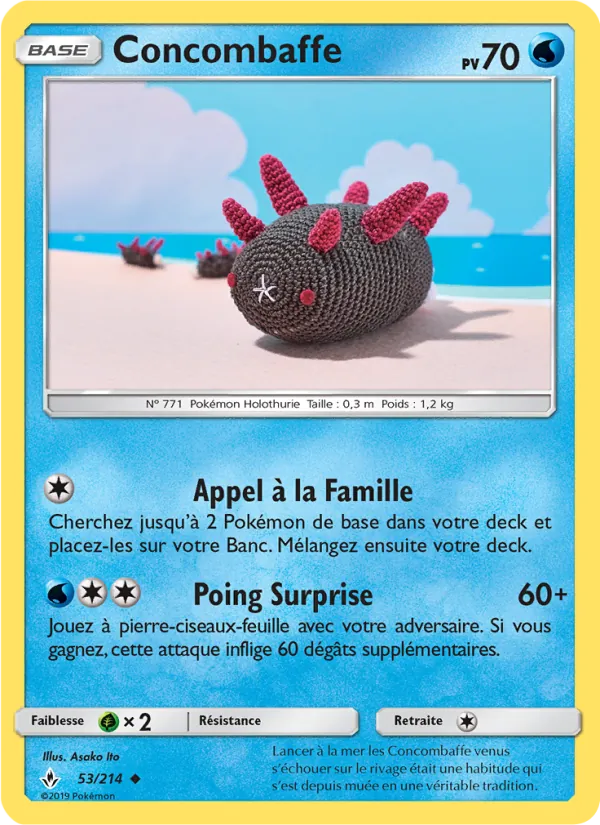 Carte Pokémon Concombaffe 53/214 de l'extension Alliance Infaillible