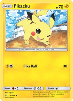 Carte Pokémon Pikachu 54