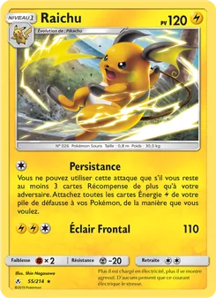 Carte Pokémon Raichu 55