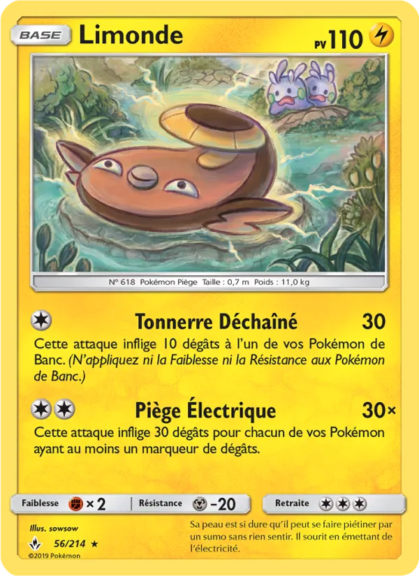 Carte Pokémon Limonde 56/214 de l'extension Alliance Infaillible