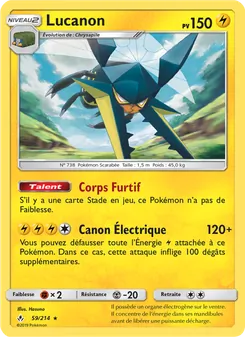 Carte Pokémon Lucanon 59