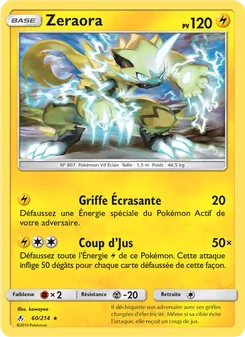 Carte Pokémon Zeraora 60