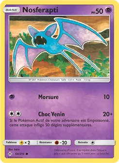 Carte Pokémon Nosferapti 64