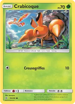 Carte Pokémon Crabicoque 10