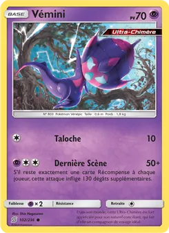Carte Pokémon Vémini 102