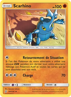 Carte Pokémon Scarhino 107