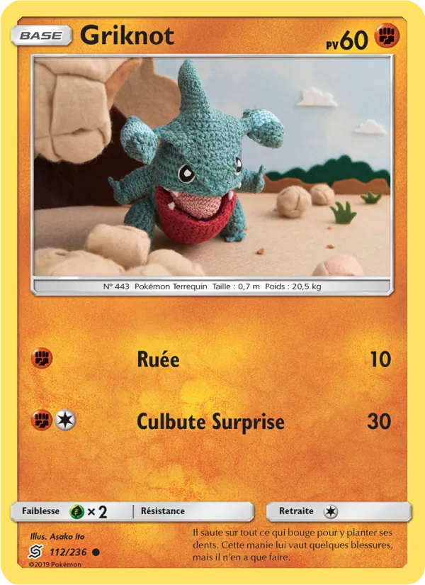 Carte Pokémon Griknot 112/236 de l'extension Harmonie des Esprits