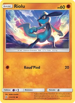Carte Pokémon Riolu 116 — Harmonie des Esprits