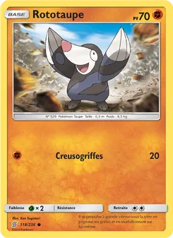 Carte Pokémon Rototaupe 118 — Harmonie des Esprits