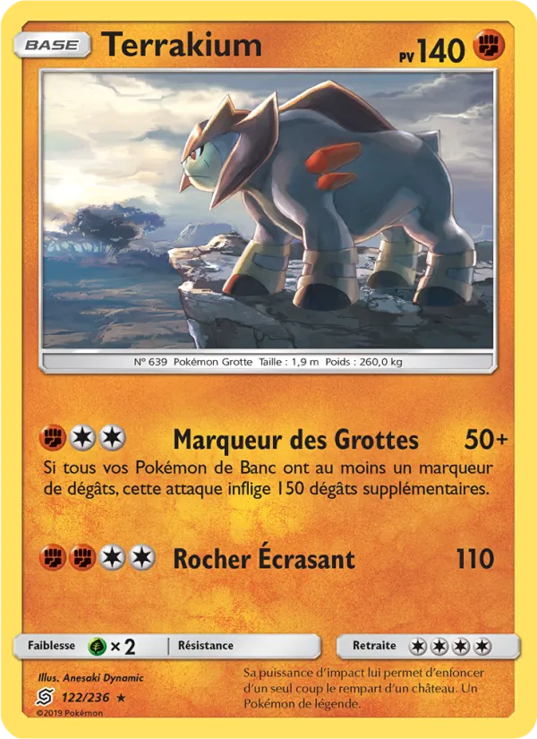 Carte Pokémon Terrakium 122/236 de l'extension Harmonie des Esprits