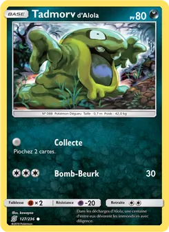 Carte Pokémon Tadmorv d’Alola 127 — Harmonie des Esprits
