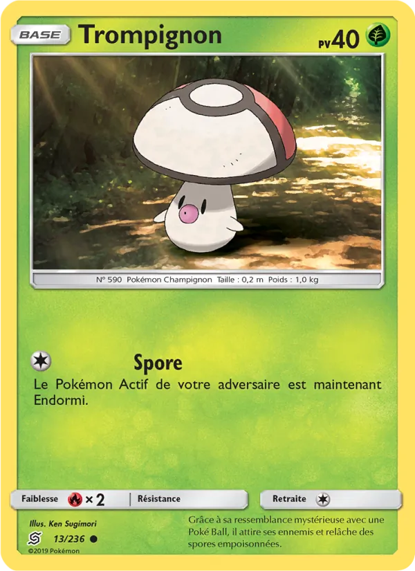 Carte Pokémon Trompignon 13/236 de l'extension Harmonie des Esprits