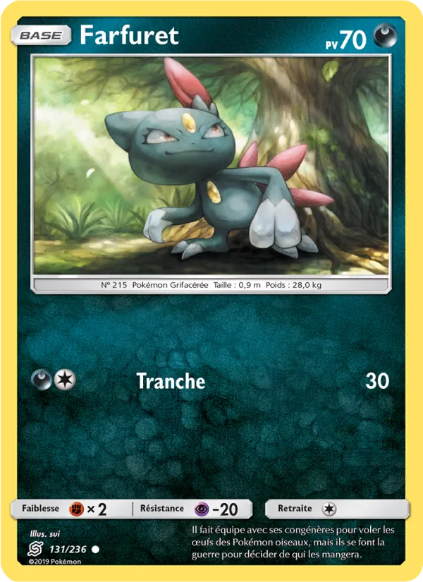 Carte Pokémon Farfuret 131/236 de l'extension Harmonie des Esprits