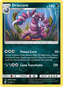 Carte Pokémon Drascore 134