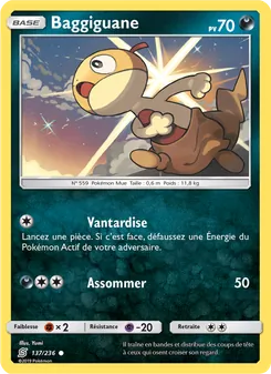 Carte Pokémon Baggiguane 137