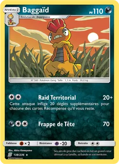 Carte Pokémon Baggaïd 138