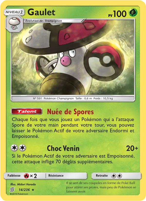 Carte Pokémon Gaulet 14/236 de l'extension Harmonie des Esprits