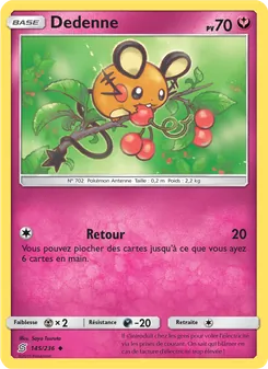 Carte Pokémon Dedenne 145 — Harmonie des Esprits