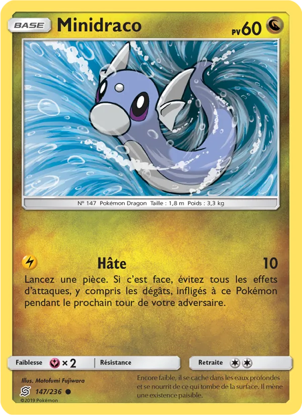 Carte Pokémon Minidraco 147/236 de l'extension Harmonie des Esprits