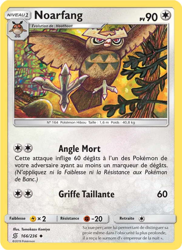 Carte Pokémon Noarfang 166/236 de l'extension Harmonie des Esprits