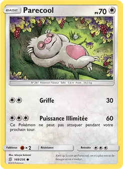Carte Pokémon Parecool 168