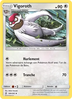 Carte Pokémon Vigoroth 169