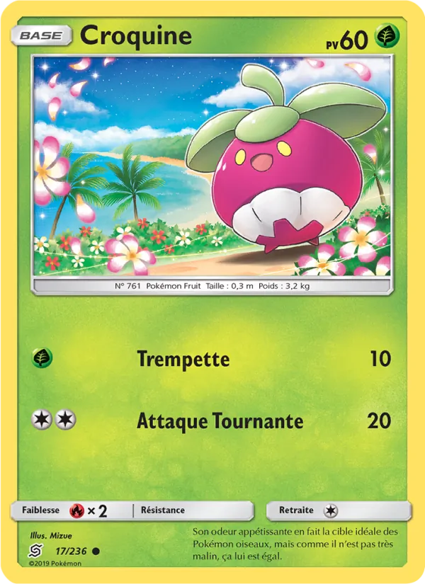 Carte Pokémon Croquine 17/236 de l'extension Harmonie des Esprits