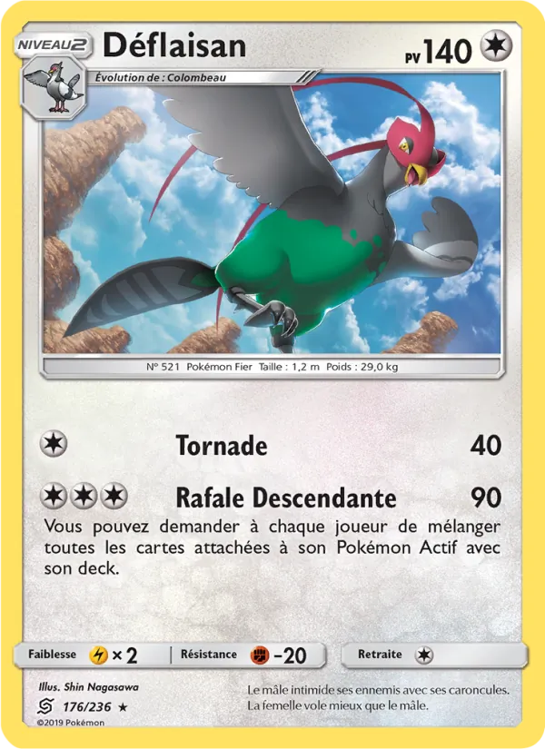 Carte Pokémon Déflaisan 176/236 de l'extension Harmonie des Esprits