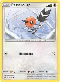 Carte Pokémon Passerouge 179