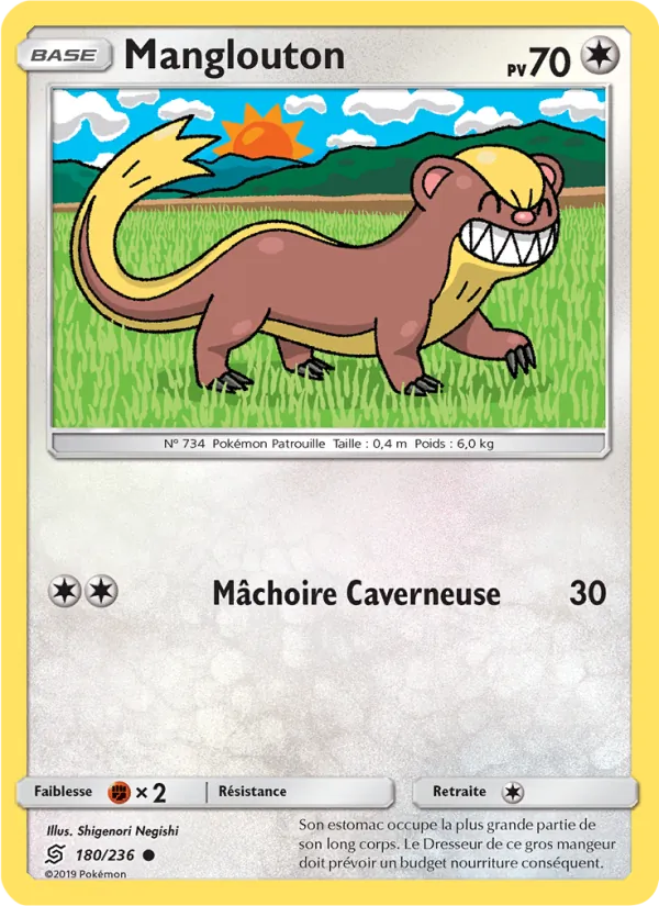 Carte Pokémon Manglouton 180/236 de l'extension Harmonie des Esprits