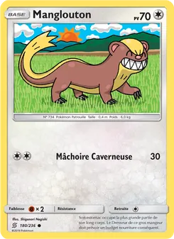Carte Pokémon Manglouton 180