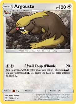 Carte Pokémon Argouste 181