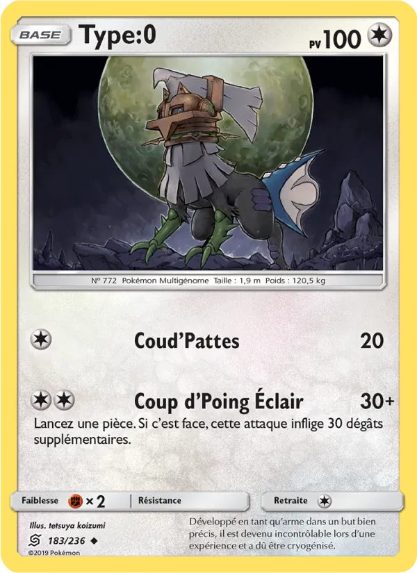Carte Pokémon Type:0 183/236 de l'extension Harmonie des Esprits