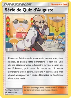 Carte Pokémon Série de Quiz d’Auguste 186 — Harmonie des Esprits