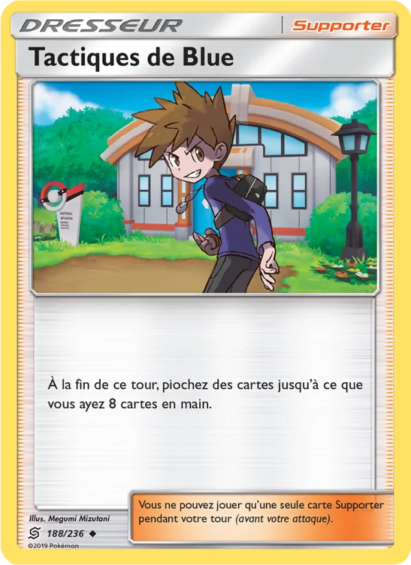 Carte Pokémon Tactiques de Blue 188/236 de l'extension Harmonie des Esprits