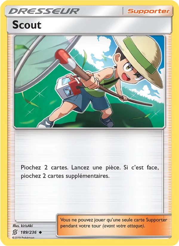 Carte Pokémon Scout 189/236 de l'extension Harmonie des Esprits