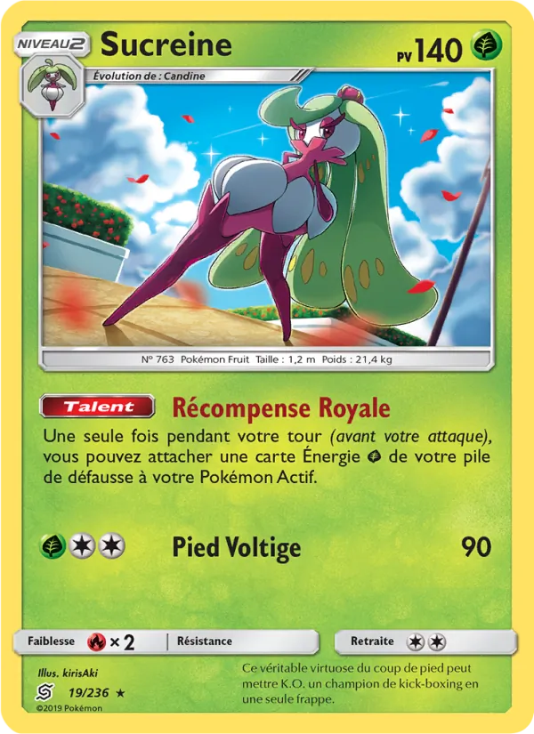 Carte Pokémon Sucreine 19/236 de l'extension Harmonie des Esprits