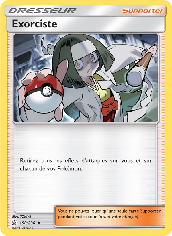 Carte Pokémon Exorciste 190/236 de l'extension Harmonie des Esprits