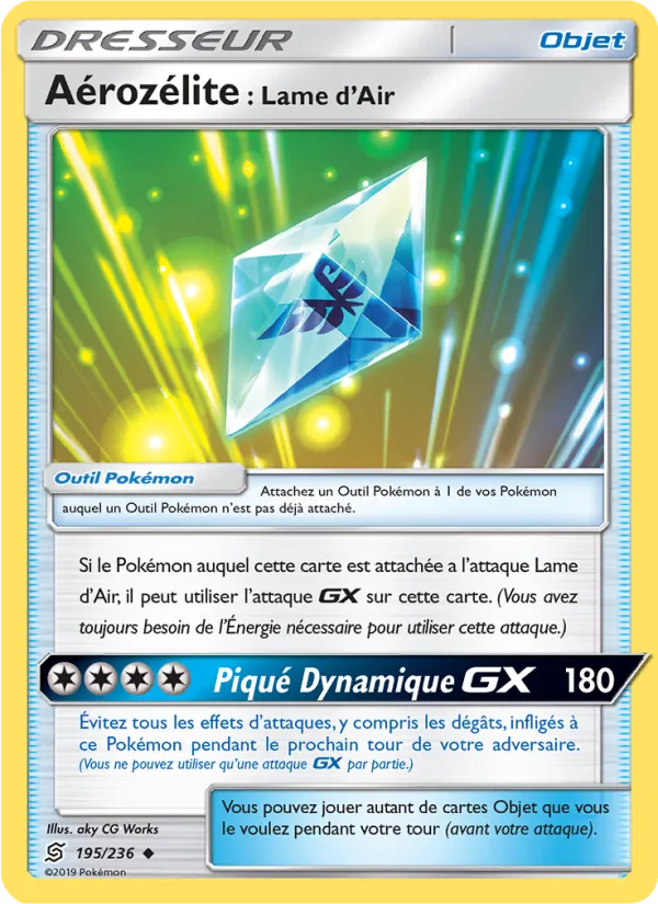 Carte Pokémon Aérozélite : Lame d’Air 195/236 de l'extension Harmonie des Esprits
