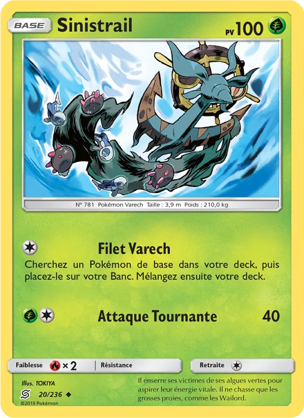 Carte Pokémon Sinistrail 20/236 de l'extension Harmonie des Esprits