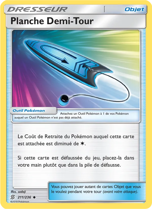 Carte Pokémon Planche Demi-Tour 211/236 de l'extension Harmonie des Esprits