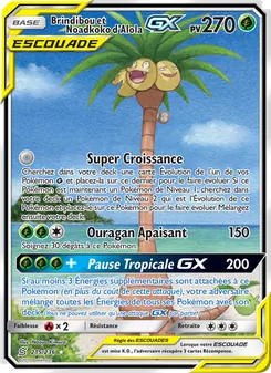 Carte Pokémon Brindibou et Noadkoko d’Alola GX 215 — Harmonie des Esprits