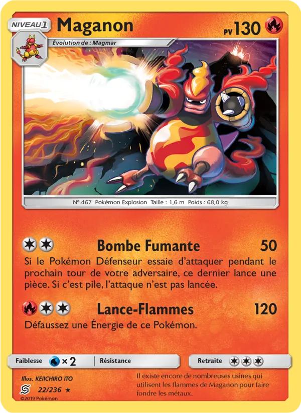 Carte Pokémon Maganon 22/236 de l'extension Harmonie des Esprits