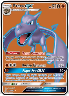 Carte Pokémon Ptéra GX 224 — Harmonie des Esprits