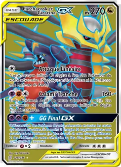 Carte Pokémon Carchacrok et Giratina GX 228