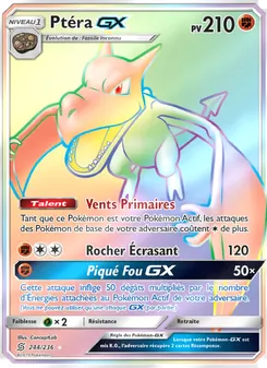 Carte Pokémon Ptéra GX 244