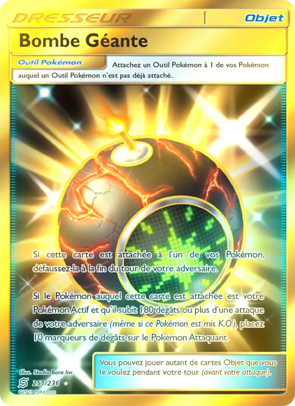 Carte Pokémon Bombe Géante 251/236 de l'extension Harmonie des Esprits