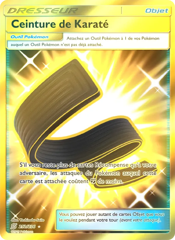 Carte Pokémon Ceinture de Karaté 252/236 de l'extension Harmonie des Esprits