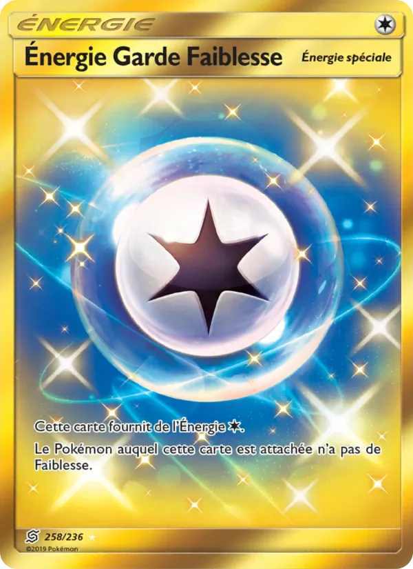 Carte Pokémon Énergie Garde Faiblesse 258/236 de l'extension Harmonie des Esprits